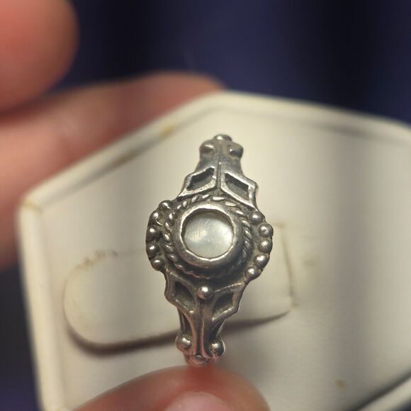 Vintage Sterling Silver 925 Ring Sz 6.5 - Picture 4 of 7